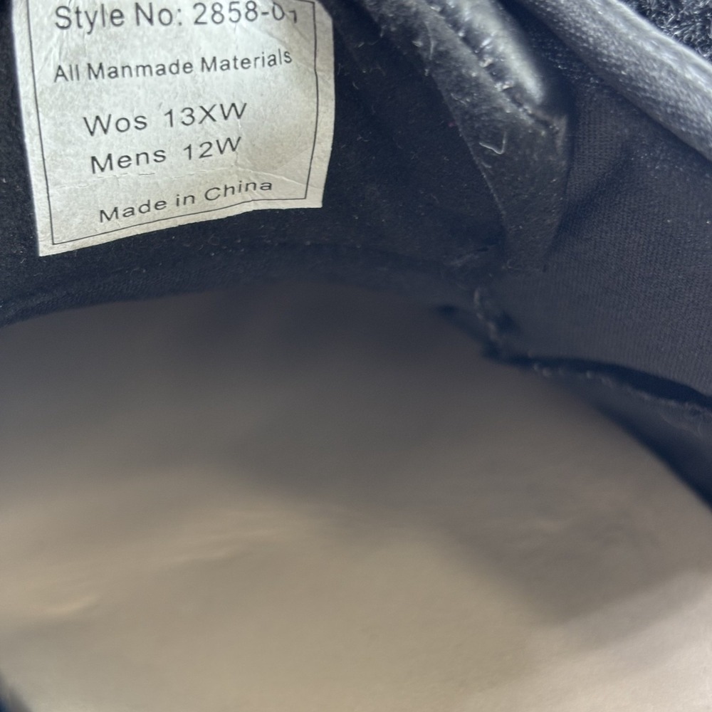 Stride Lite Classic Sydney Men's 12W/Women's 13XW Black Leather Diabetic Shoes - Picture 16 of 16